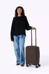 The Hybrid Carry-On Luggage Cover in Espresso