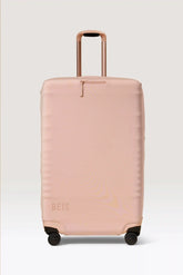 The Large Check-In Luggage Cover in Atlas Pink