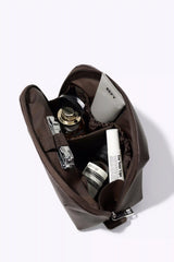The Small Cosmetic Pouch in Espresso