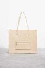 The Large Work Tote in Beige