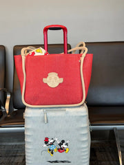 The Disney Tote Bag in Red Jeans