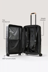 The Medium Check-In Roller in Black