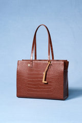 The Letter Charm in Camel